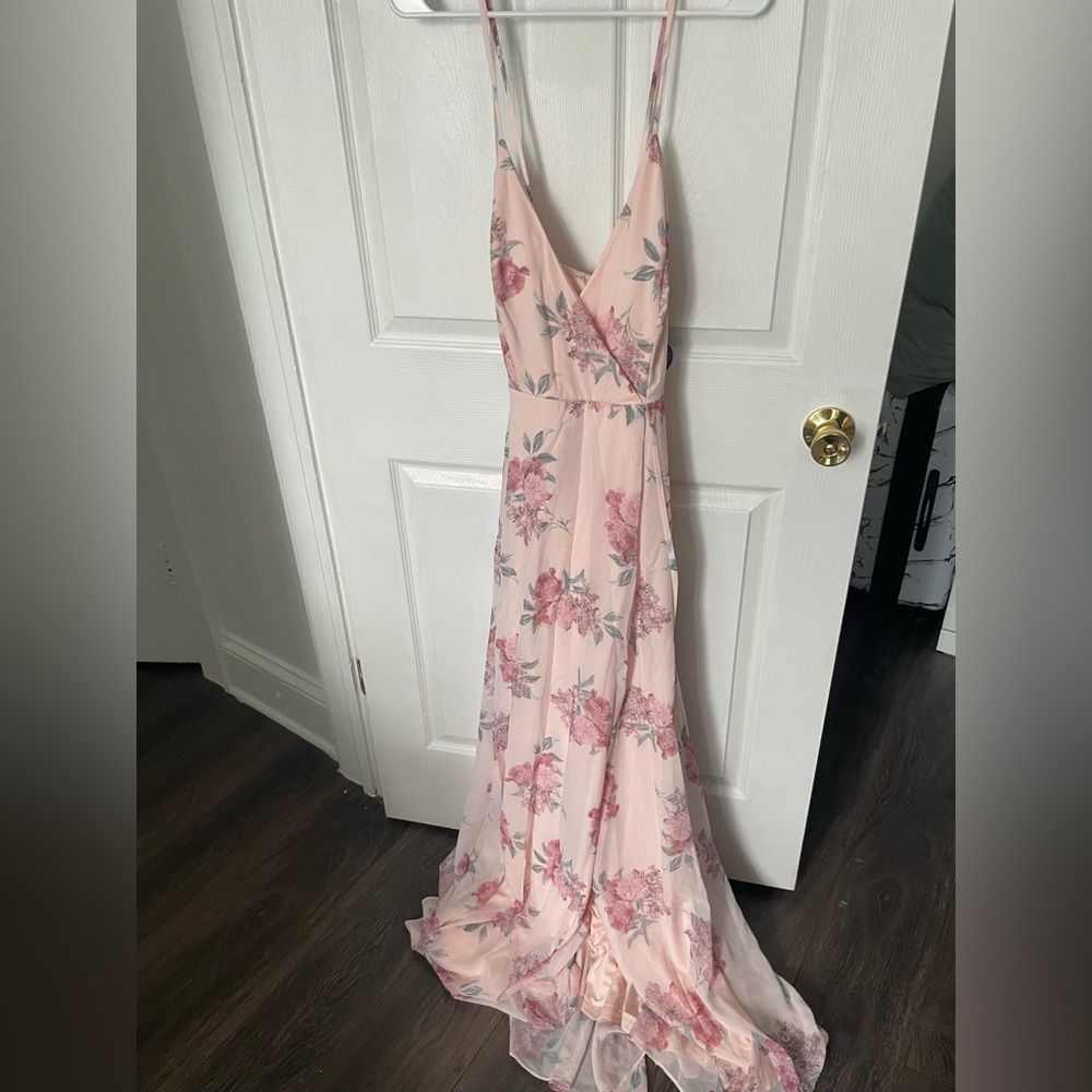 Blush Pink Spring flowery Dress